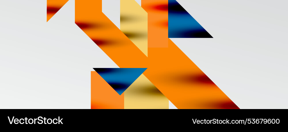 Dynamic lines and triangles Vector Image
