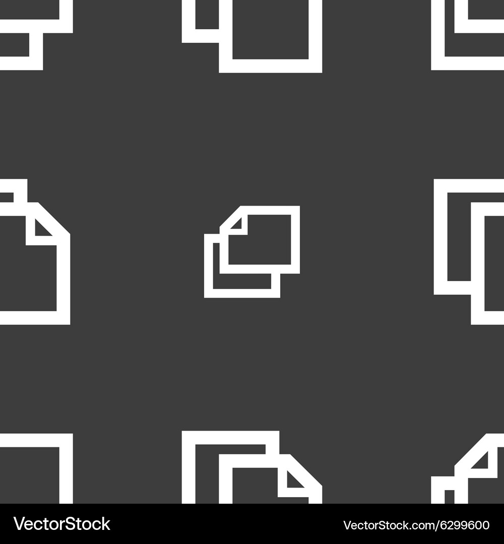 Edit document sign icon content button seamless Vector Image