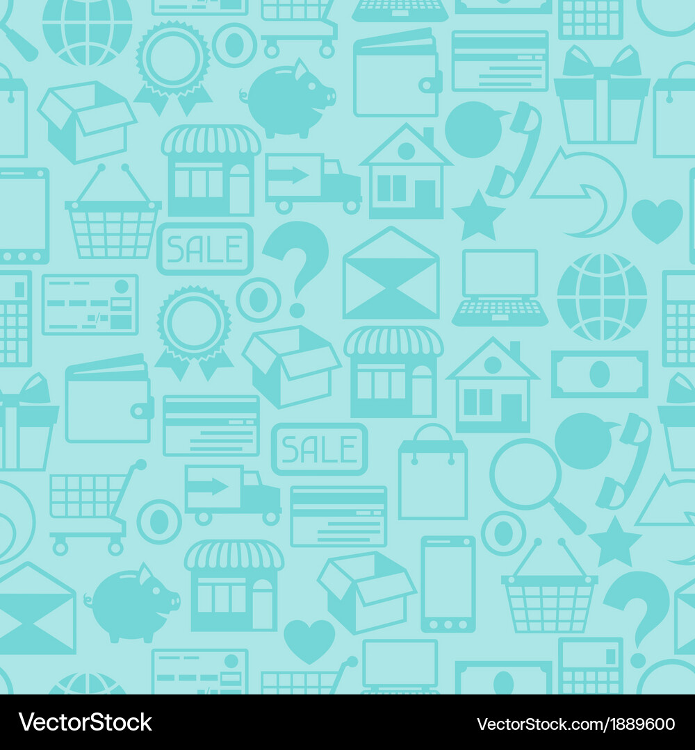 Internet shopping seamless pattern Vector Image