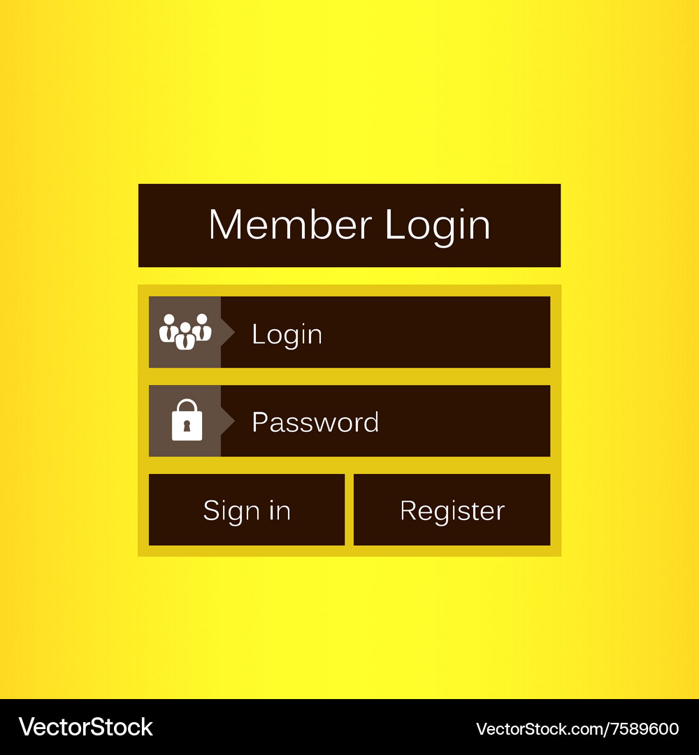 Mobile Benutzer ui Kit Form Schnittstelle für Web Vektorbild