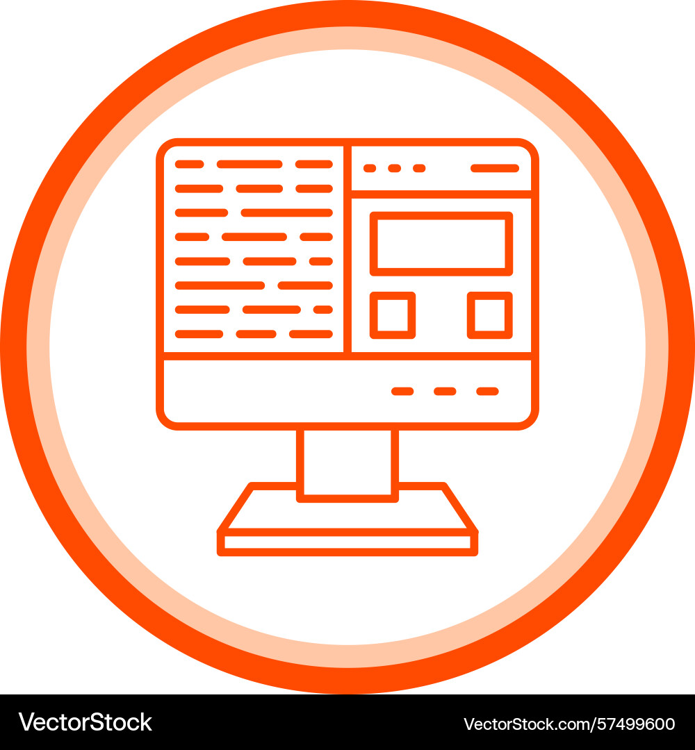 Web development icon Vector Image