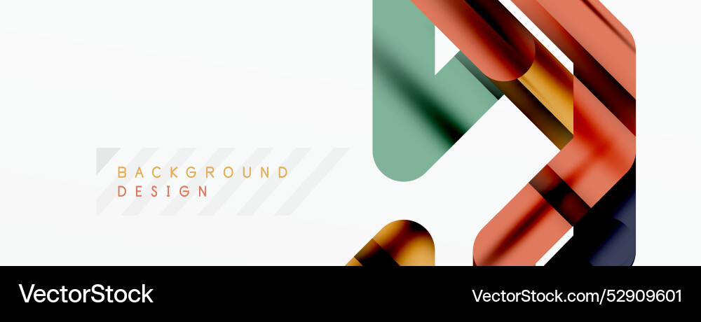 Abstract background - colorful lines composition Vector Image