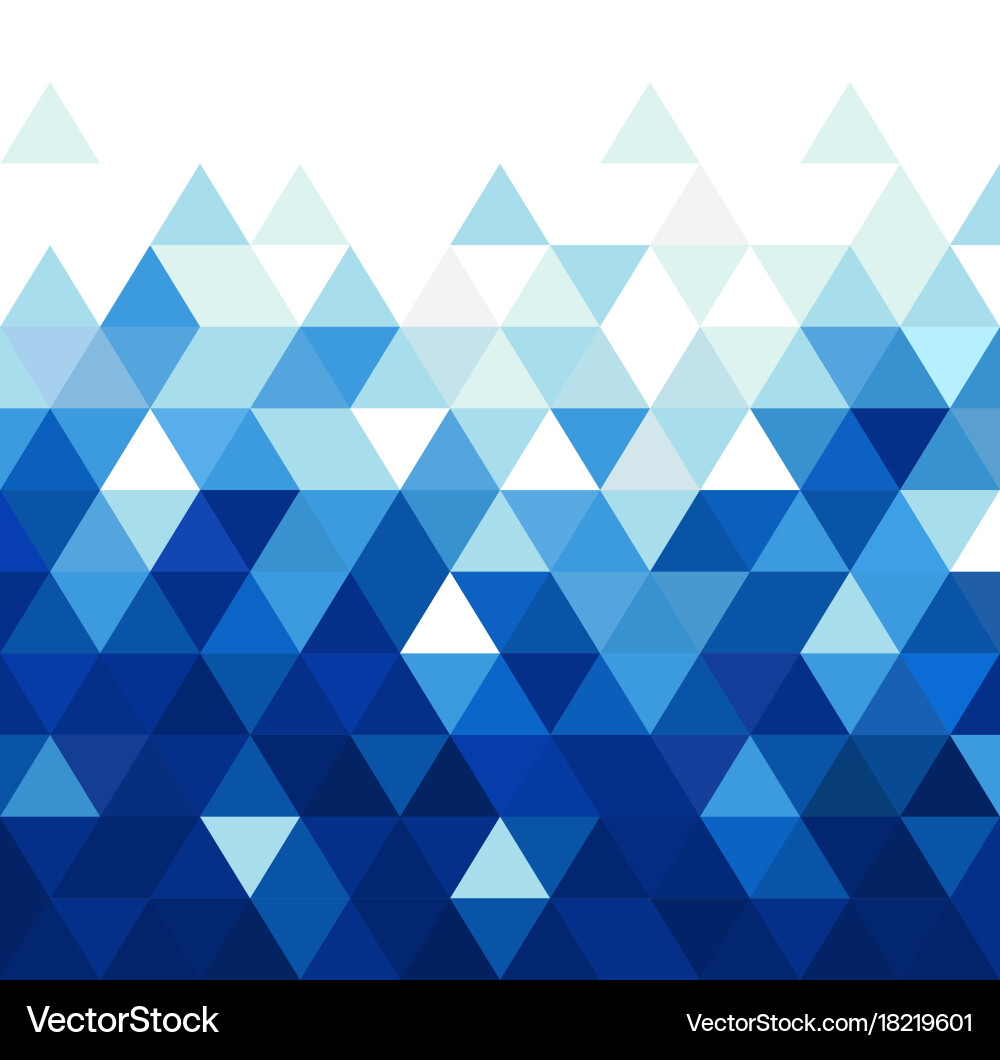 Blue Triangle Abstract Pattern vector image