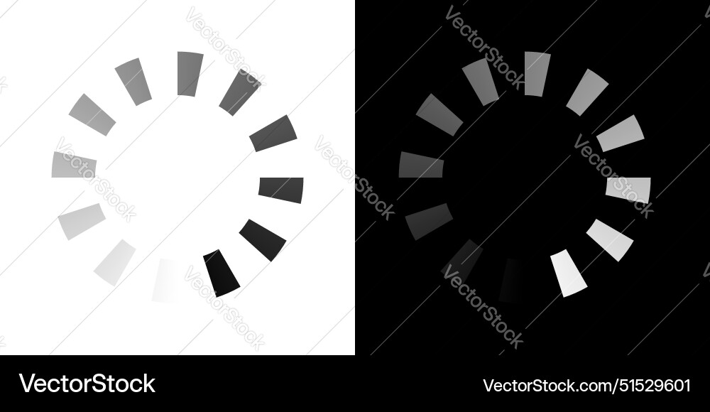 Loading icon set screen load progress wait circle vector image