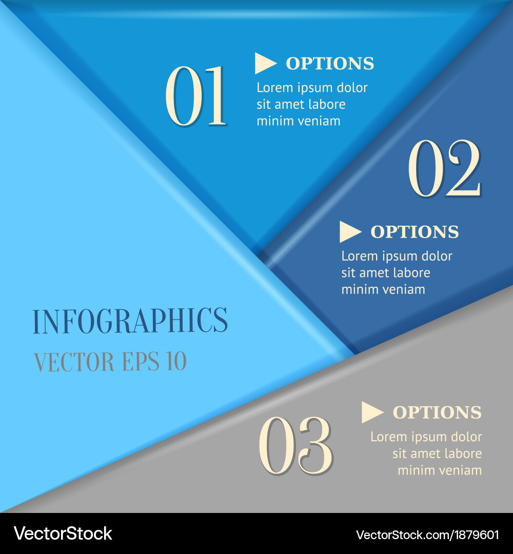 Overlapping progress background vector image