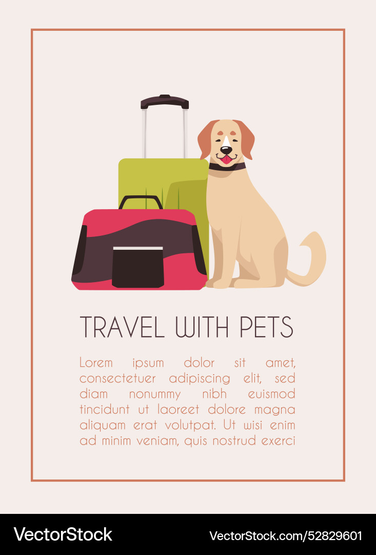 Poster with an empty space for text Vector Image