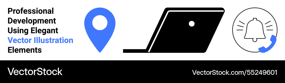 Professional growth concepts using location pin Professional growth concepts using location pin vector image