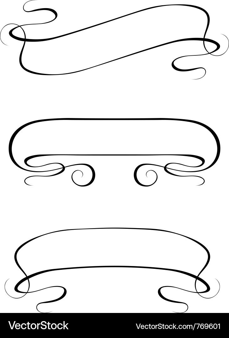 Ribbon banner set Royalty Free Vector Image - VectorStock