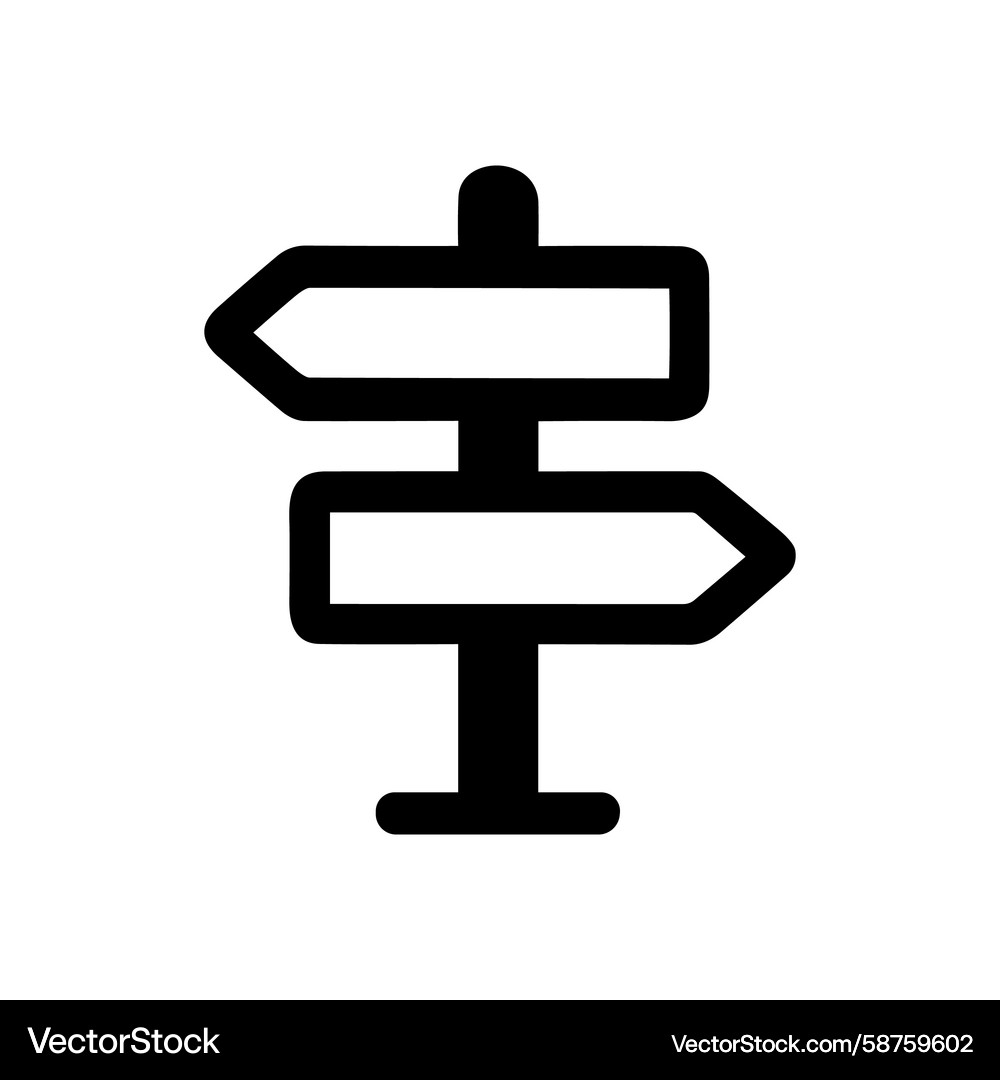 Directional Signpost Pointer Vector Image
