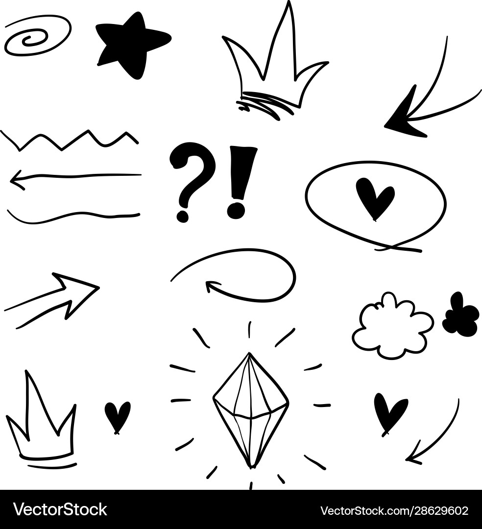 Doodle Infografikelement für Ihr Design Doodle Infografikelement für Ihr Design vektorbild