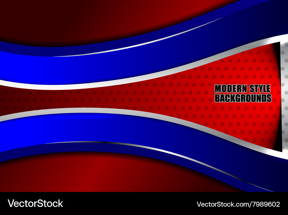 Dynamic Red and Blue Abstract Background Vector Image