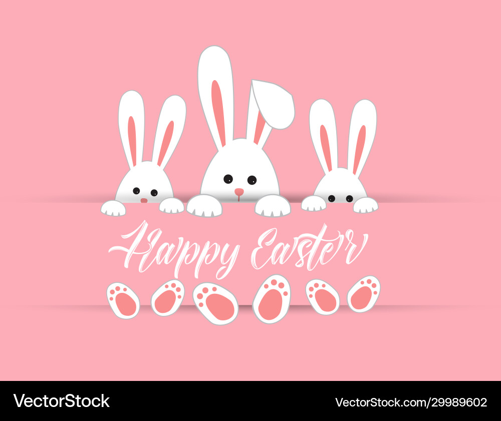 Happy easter background Happy easter background vector image