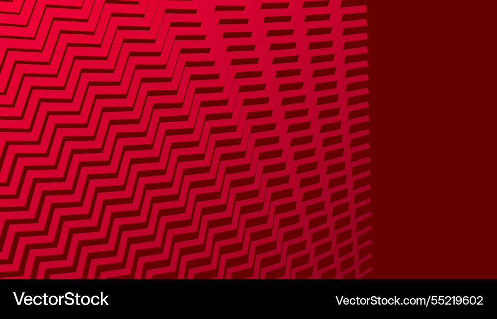 Red zig zag pattern abstract background vector image