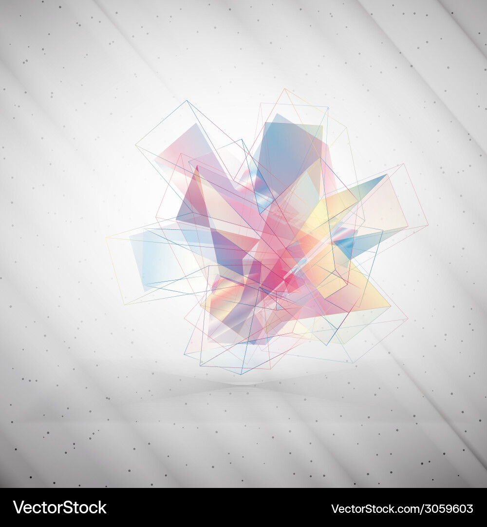 Abstract colored background triangle design Vector Image