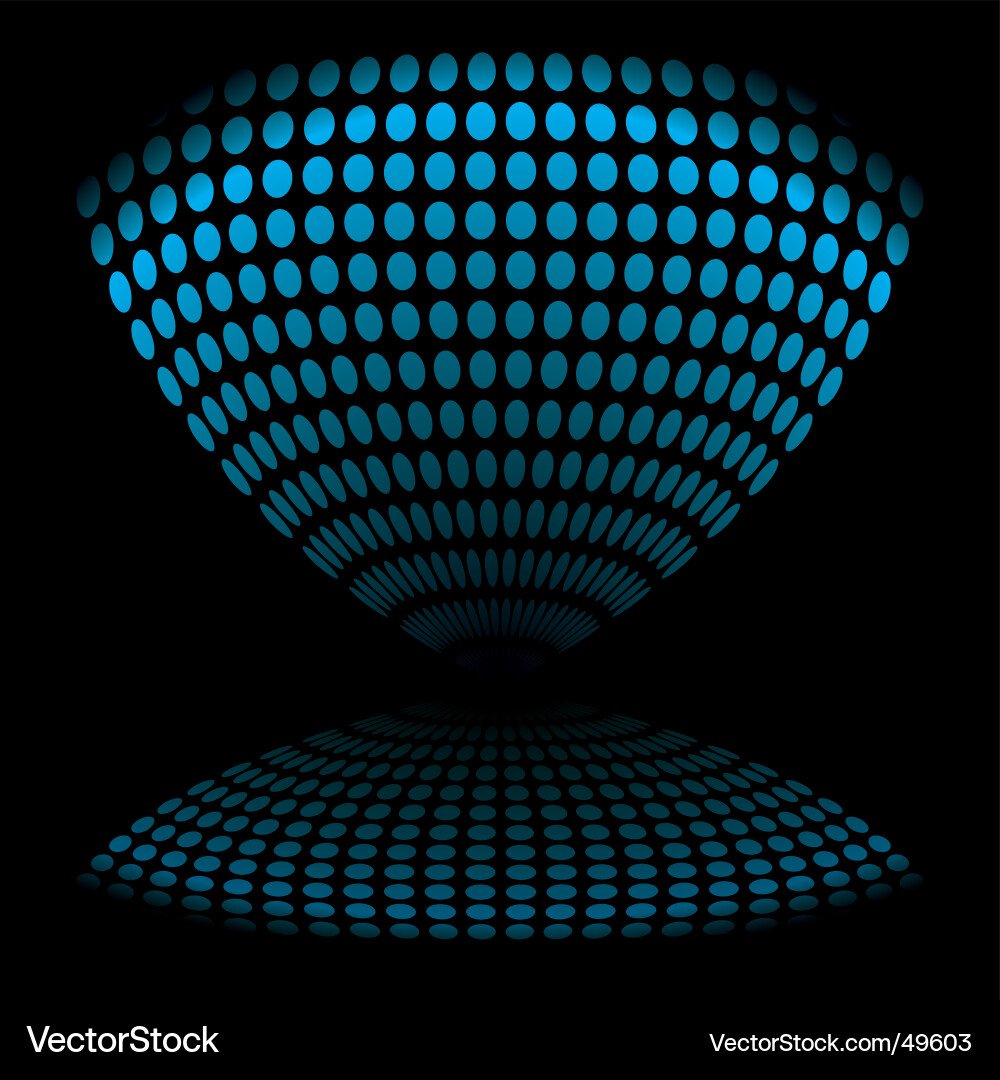 Distorted Blue Icon vector image