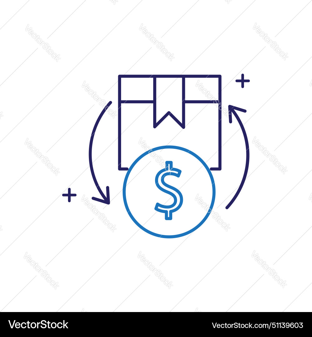 Inventory optimizing levels icon design vector image
