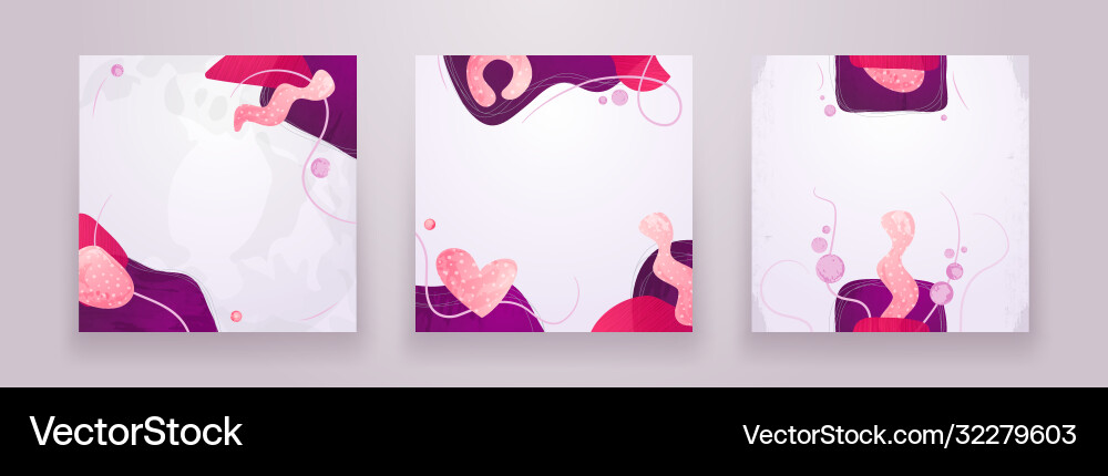 Minimalist Abstract Background Set vector image