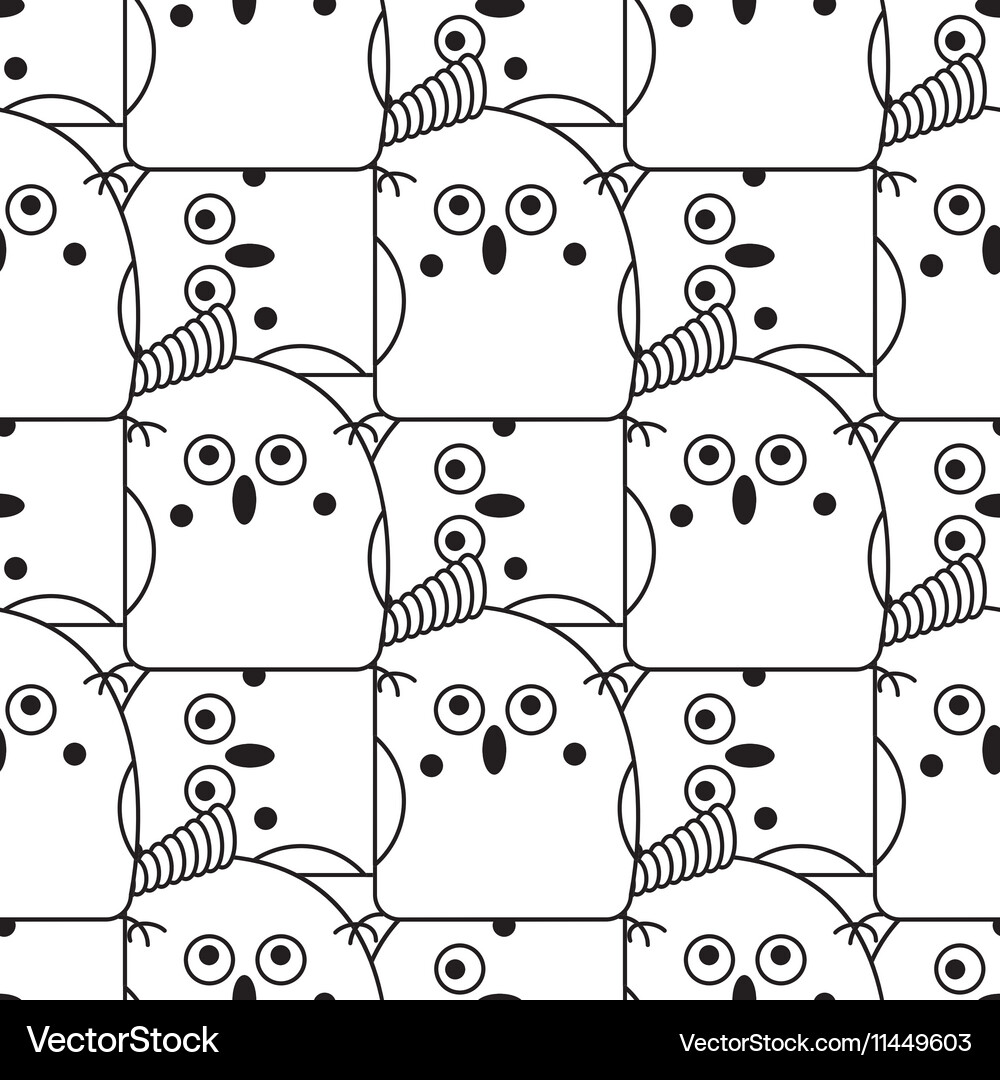 Seamless abstract bird pattern Vector Image
