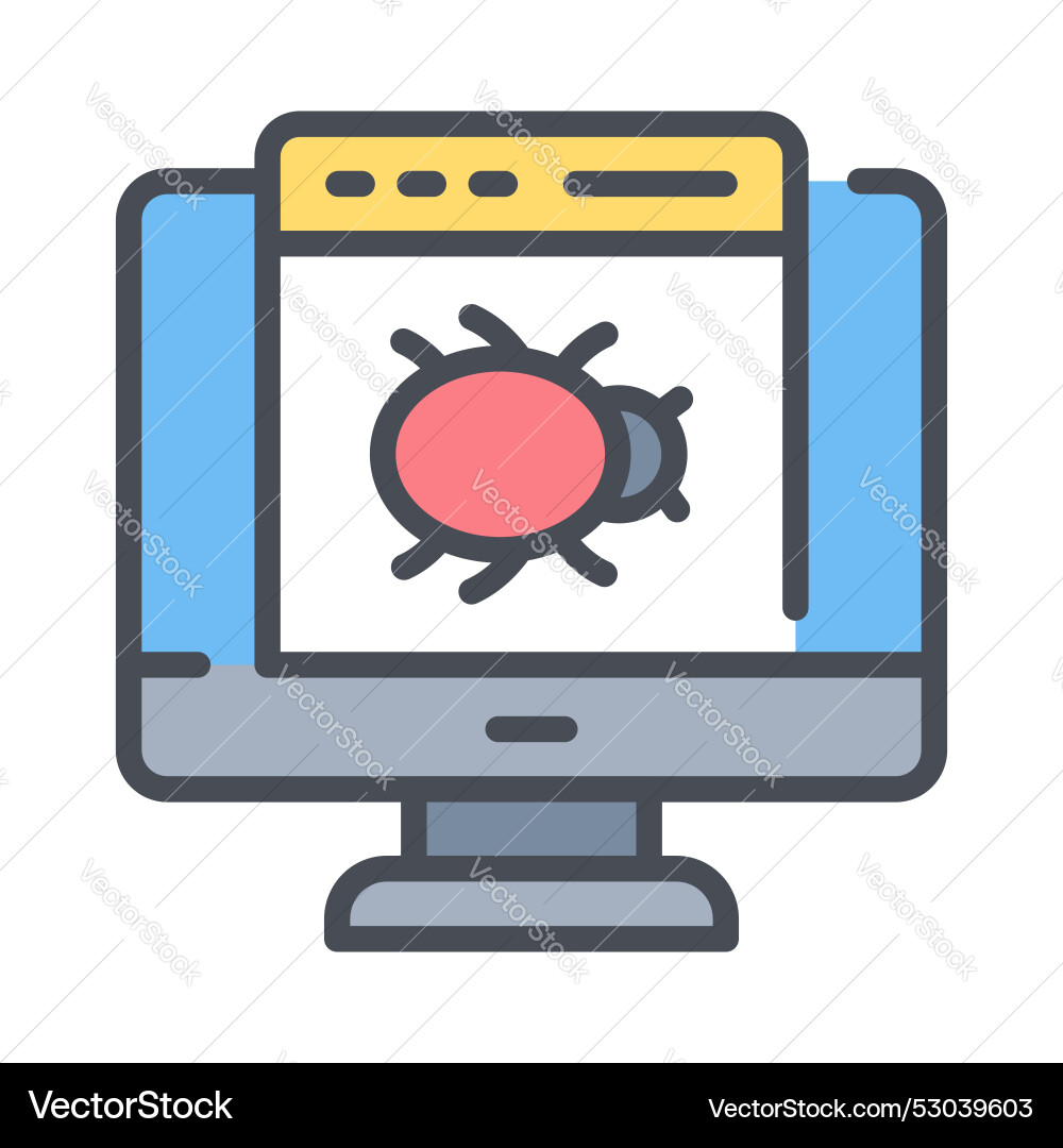 Website error system hacking web security Vector Image