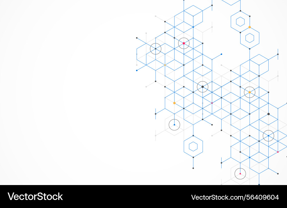 Abstract geometric boxes pattern dot line Abstract geometric boxes pattern dot line vector image
