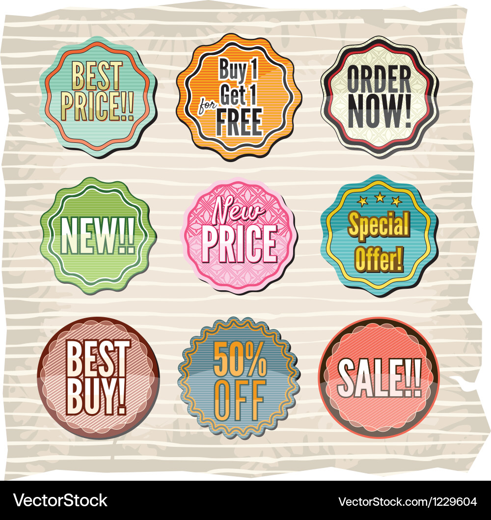Badges Royalty Free Vector Image - VectorStock