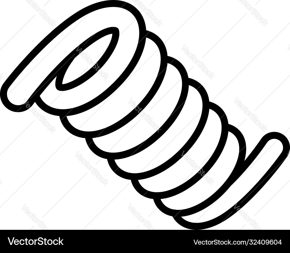 Jump coil icon outline style Jump coil icon outline style vector image