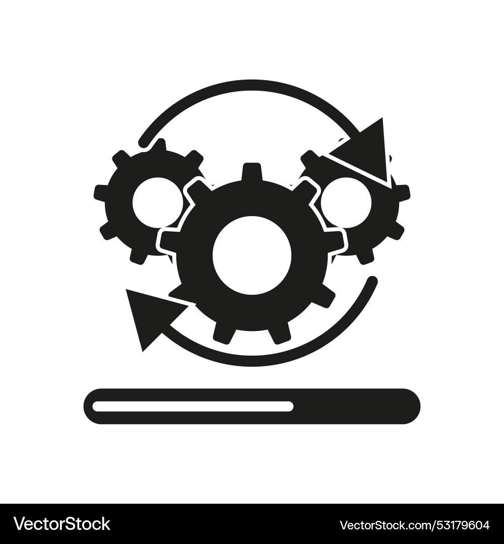 Loading process update system icon eps 10 Loading process update system icon eps 10 vector image
