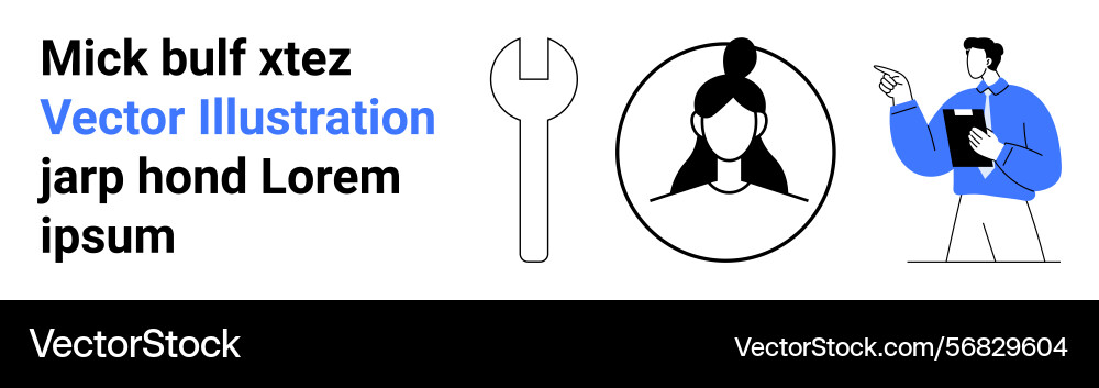 Professional interaction with tools and user Professional interaction with tools and user Vector Image