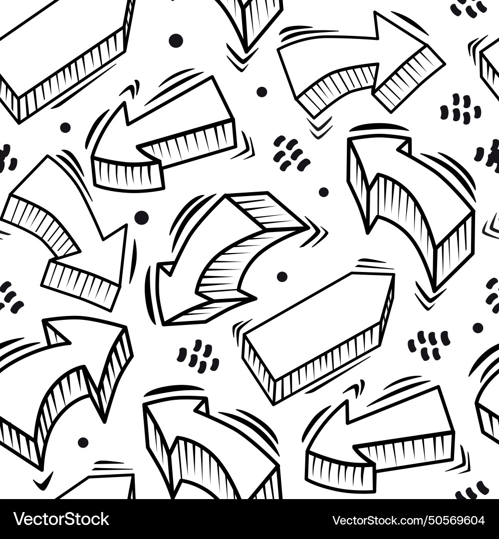 Seamless pattern with abstract business arrows Seamless pattern with abstract business arrows vector image