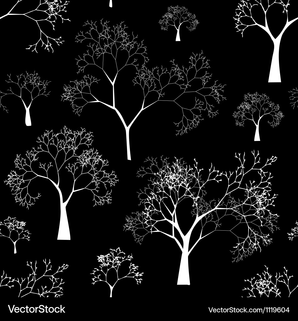 Tree Silhouette Pattern vector image