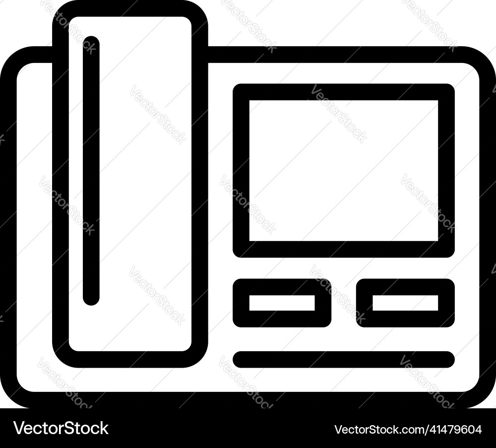 Video intercom camera icon outline Video intercom camera icon outline Vector Image