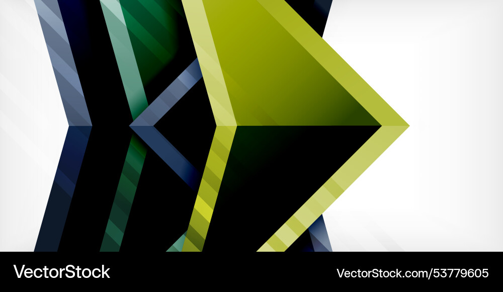 Arrows with 3d effect abstract background vector image