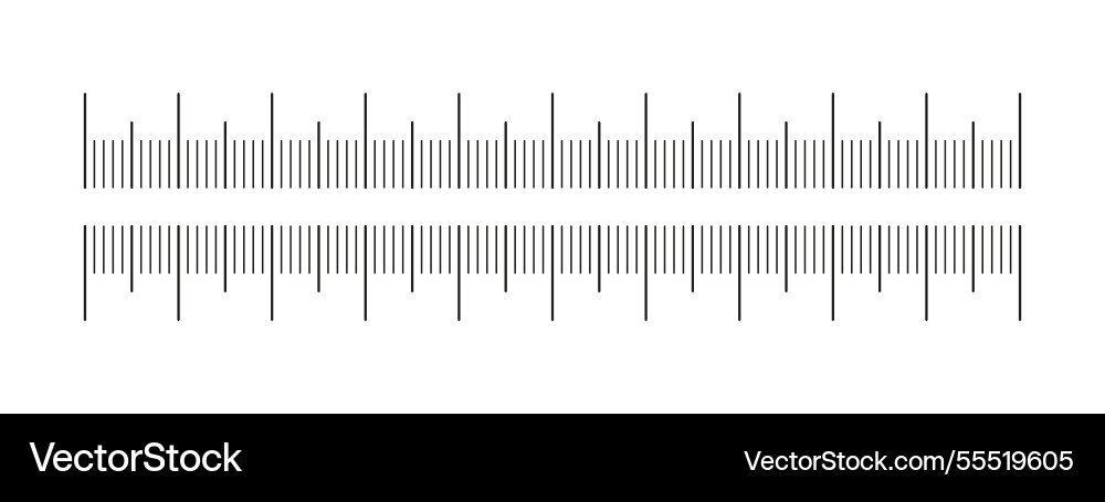 Chart with 10 centimeters scale for ruler in cm Chart with 10 centimeters scale for ruler in cm vector image
