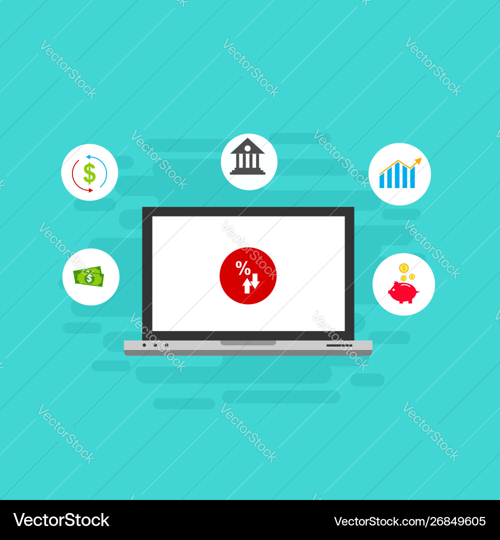 Concept online and mobile payments for web page Vector Image