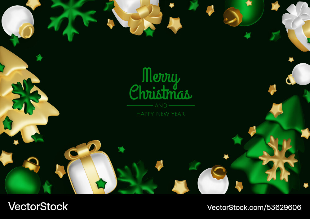 Merry christmas and happy new year background Merry christmas and happy new year background vector image