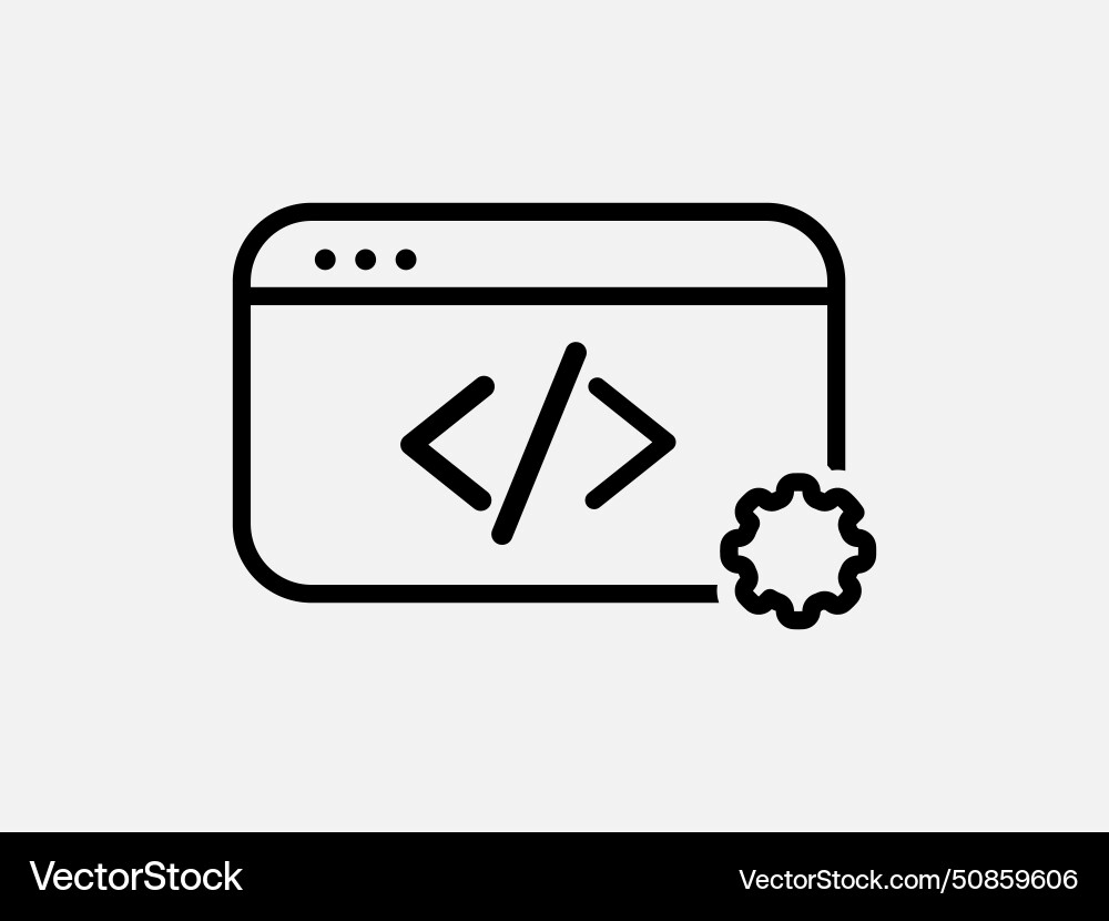 Web development icon Web development icon vector image