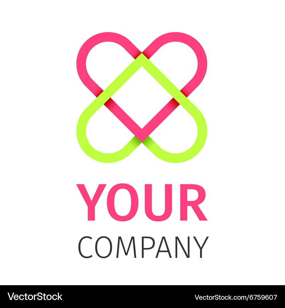 Heart - logo Royalty Free Vector Image - VectorStock