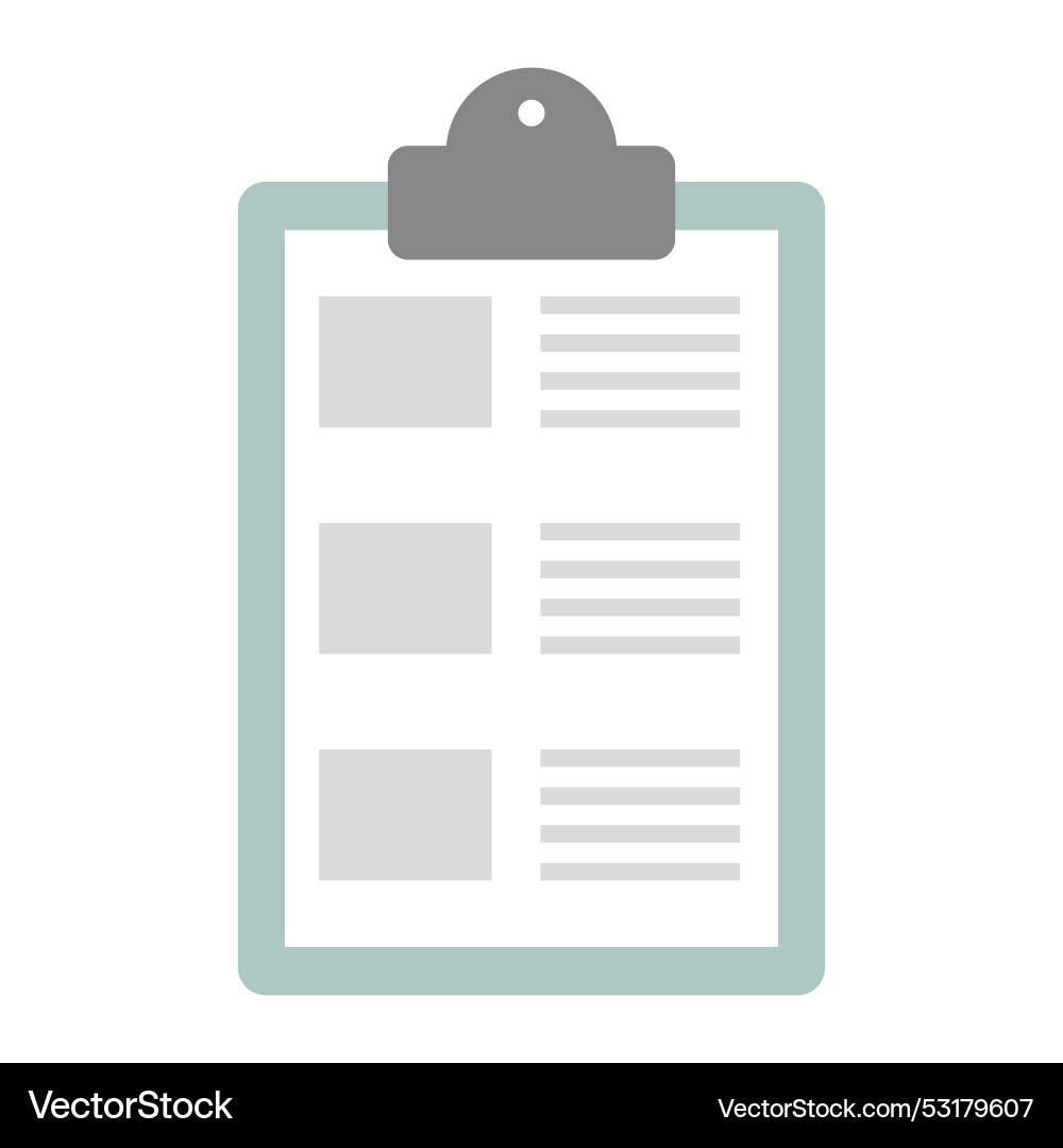 Image clipboard document report checklist form Image clipboard document report checklist form vector image