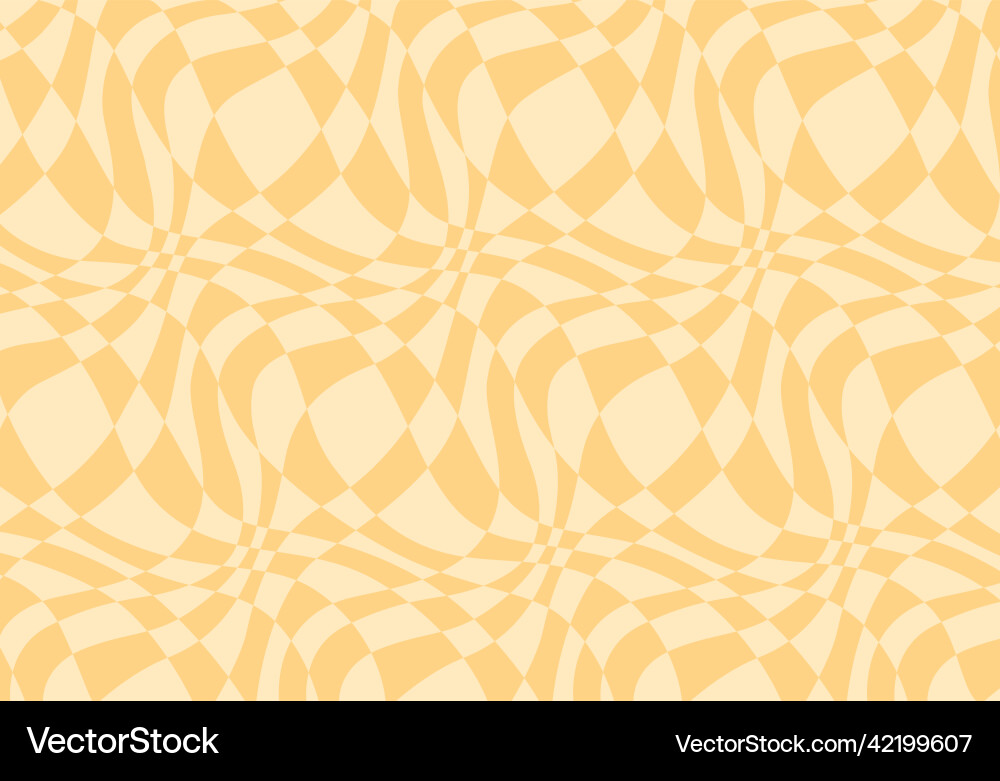 Retro checkered background 1970 vibe vector image