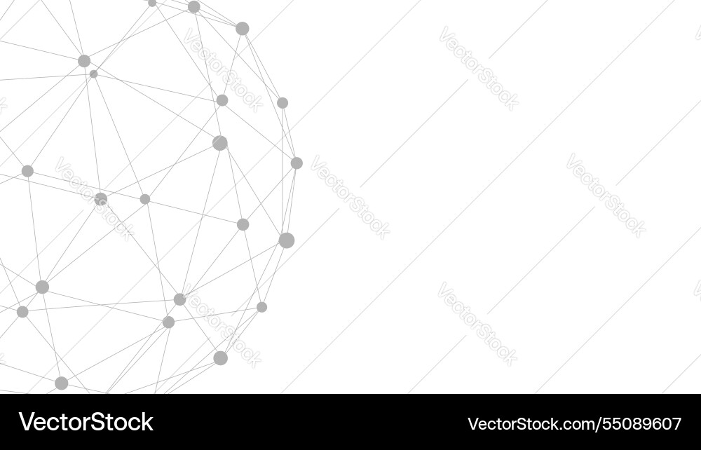 Technology abstract background dots connected Technology abstract background dots connected vector image