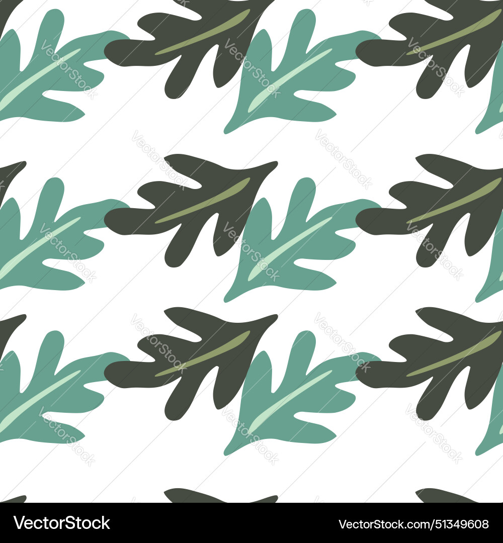 Elegant seamless leaves pattern Royalty Free Vector Image