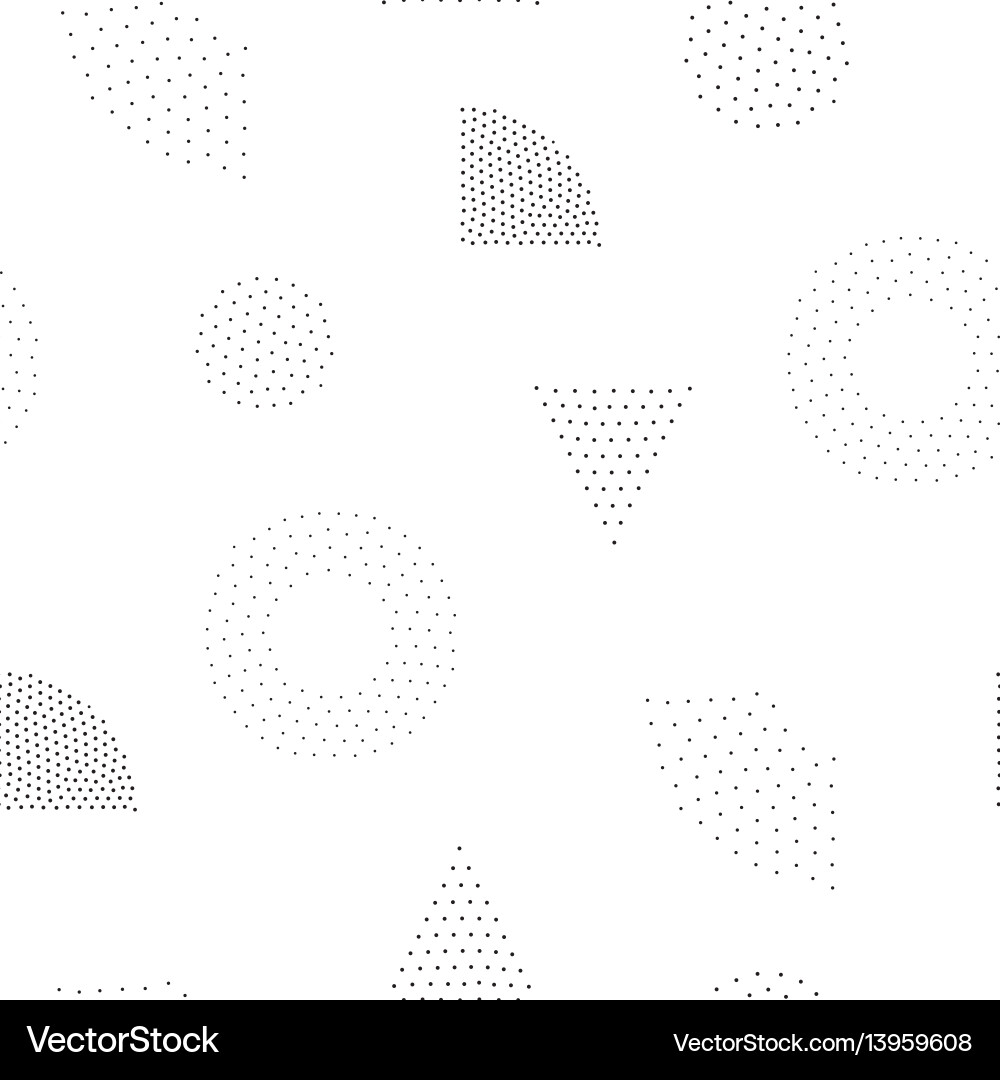 Geometric Pointillist Pattern vector image