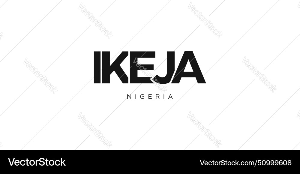 Ikeja in the nigeria emblem design features Ikeja in the nigeria emblem design features vector image