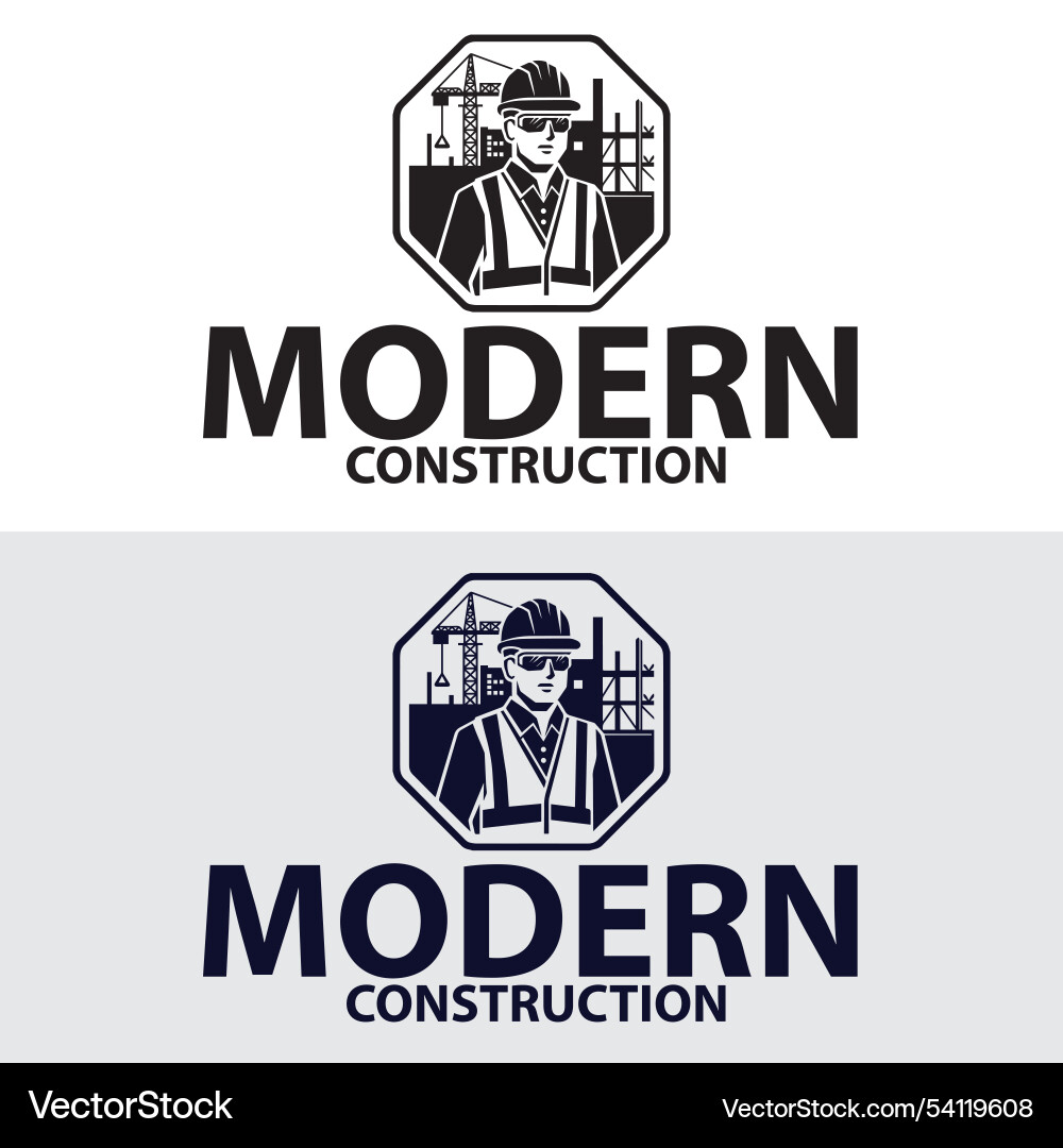 Professionelles Bauunternehmen Home Logo Professionelles Bauunternehmen Home Logo vektorbild