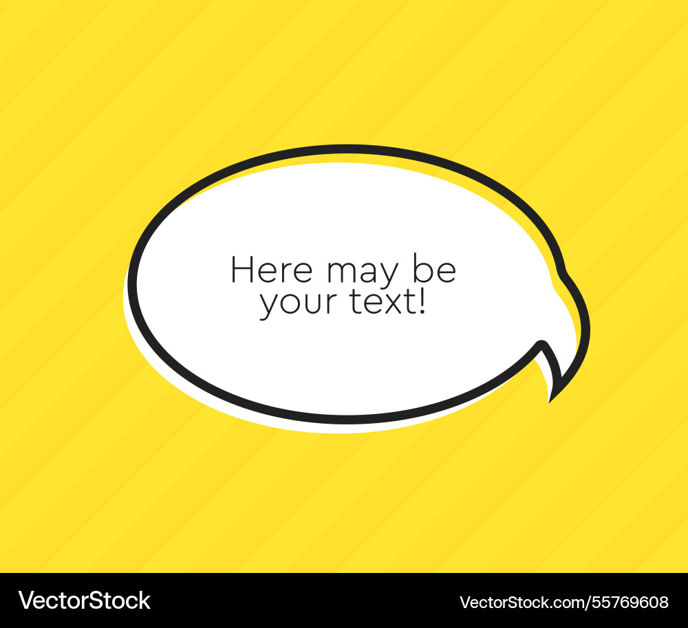Speech bubble space for quote text frame message vector image
