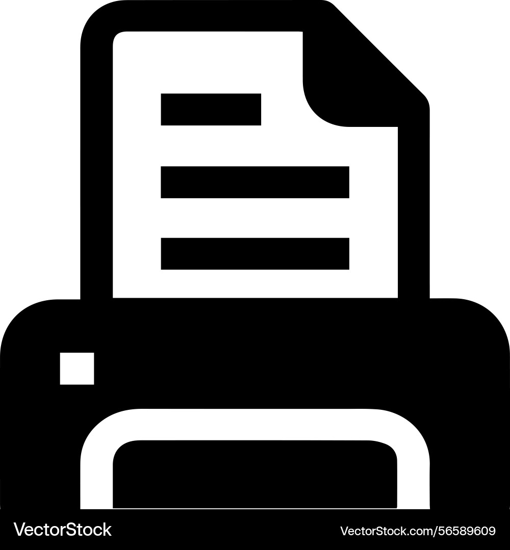 Computer printer icon symbol image Computer printer icon symbol image Vector Image