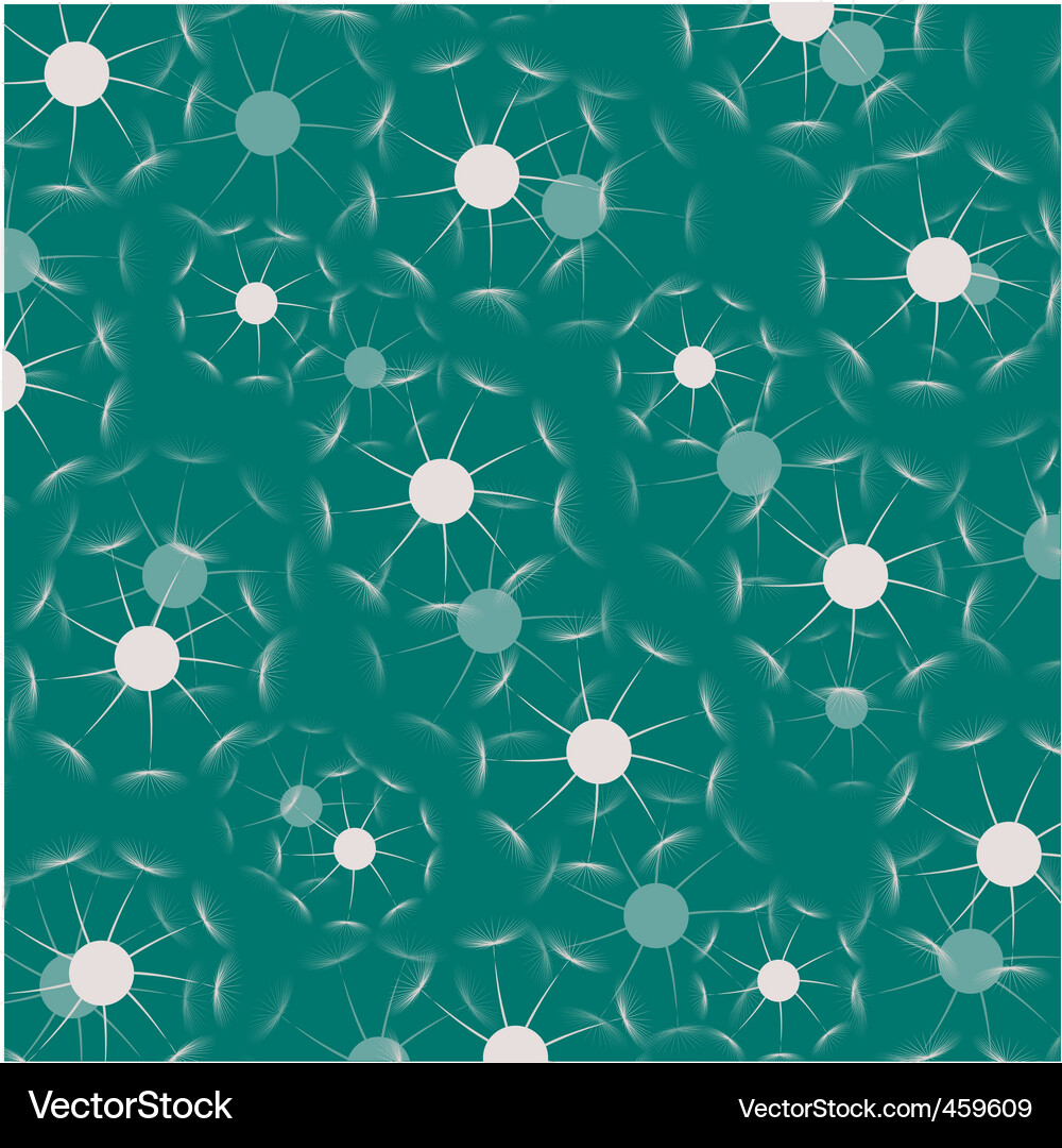 Dandelion motif pattern Vector Image