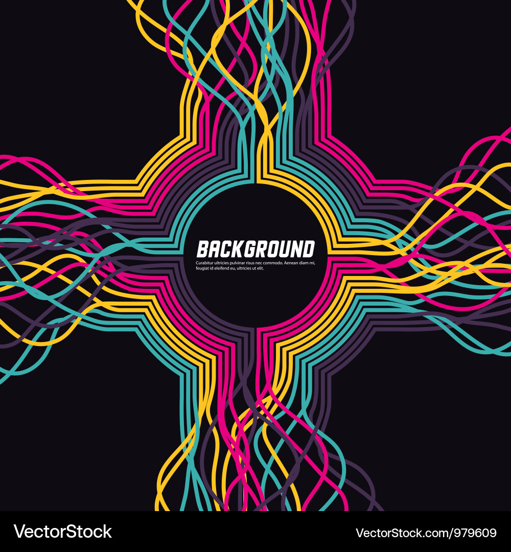 Dynamic Ribbon Background vector image