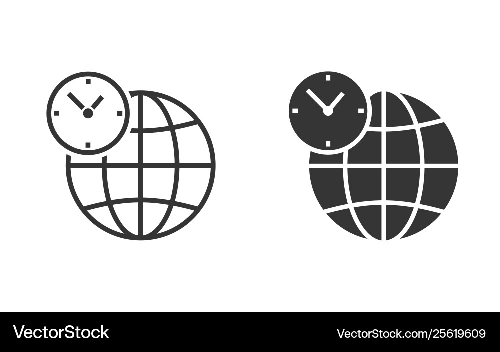 Globe icon for graphic and web design vector image