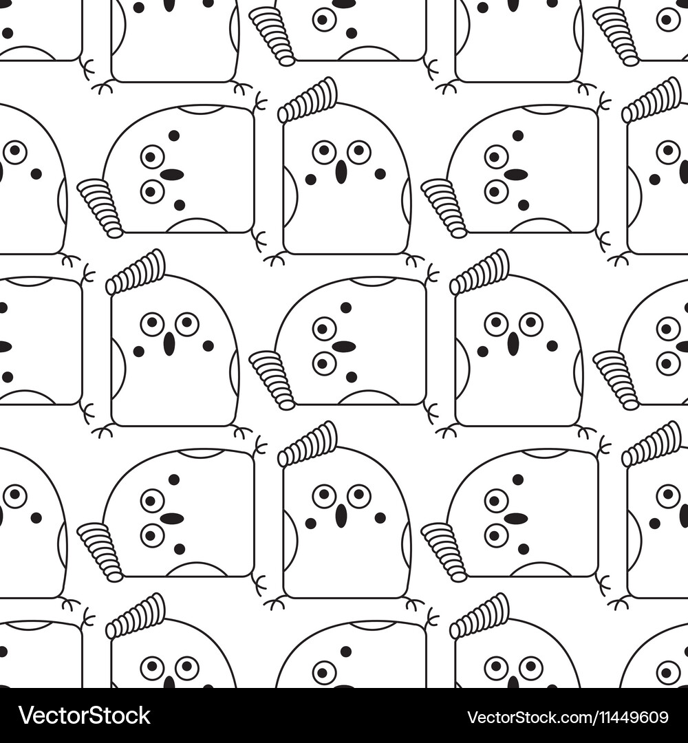Seamless abstract bird pattern Vector Image